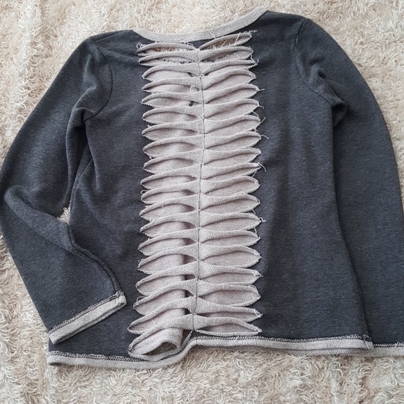 **SOLD**Open Back Sweatshirt - Picture 3 of 3